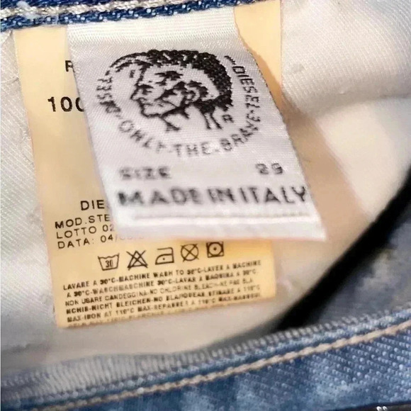 Vintage Diesel “Stenx” distressed trendy medium wash denim bootcut jeans 29 - Picture 3 of 5